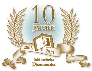 10 Jahre Bibliotheka Phantastika - Jubiläumsgrafik