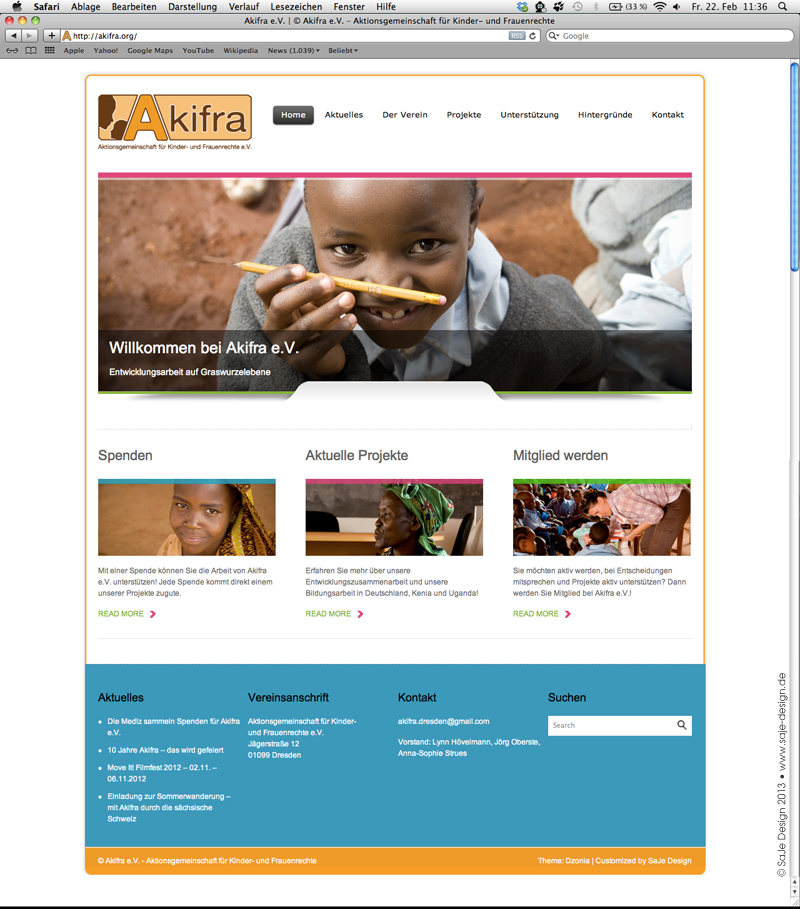 Neue Website: Akifra e.V.
