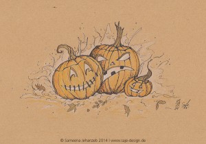 Querstil der Woche: Halloween-Kürbisse