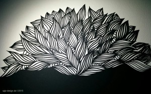 Work in Progress: Wandbild Papercut