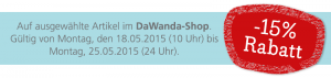 Rabattaktion im DaWanda-Shop