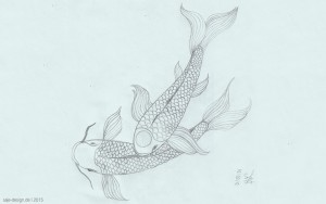 Skizze: Koi Pärchen