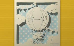 Teddybär Heißluftballon