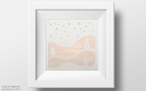 Bildrahmen mit Wintermotiv