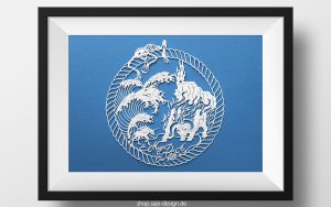 Kunstdruck: Das letzte Einhorn