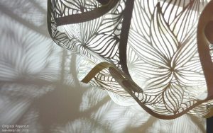 Scherenschnitt Puzzlelampe