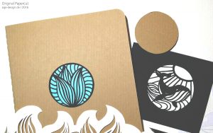 Scherenschnitt: Notizbücher