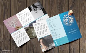 Eigenwerbung: Flyer mit Wickelfalz