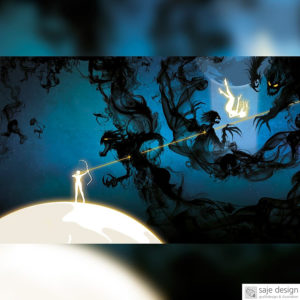 Illustration: Buchcover, BRÏN, Eigenverlag, Sameena Jehanzeb