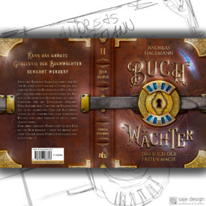 Illustration: Buchumschlag, »Buchwächter«, Eigenverlag, Andreas Hagemann
