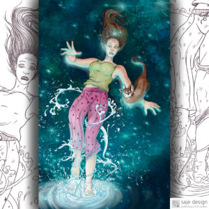 Illustration: Buchcharakter, »Juno«, BRÏN, Eigenverlag, Sameena Jehanzeb