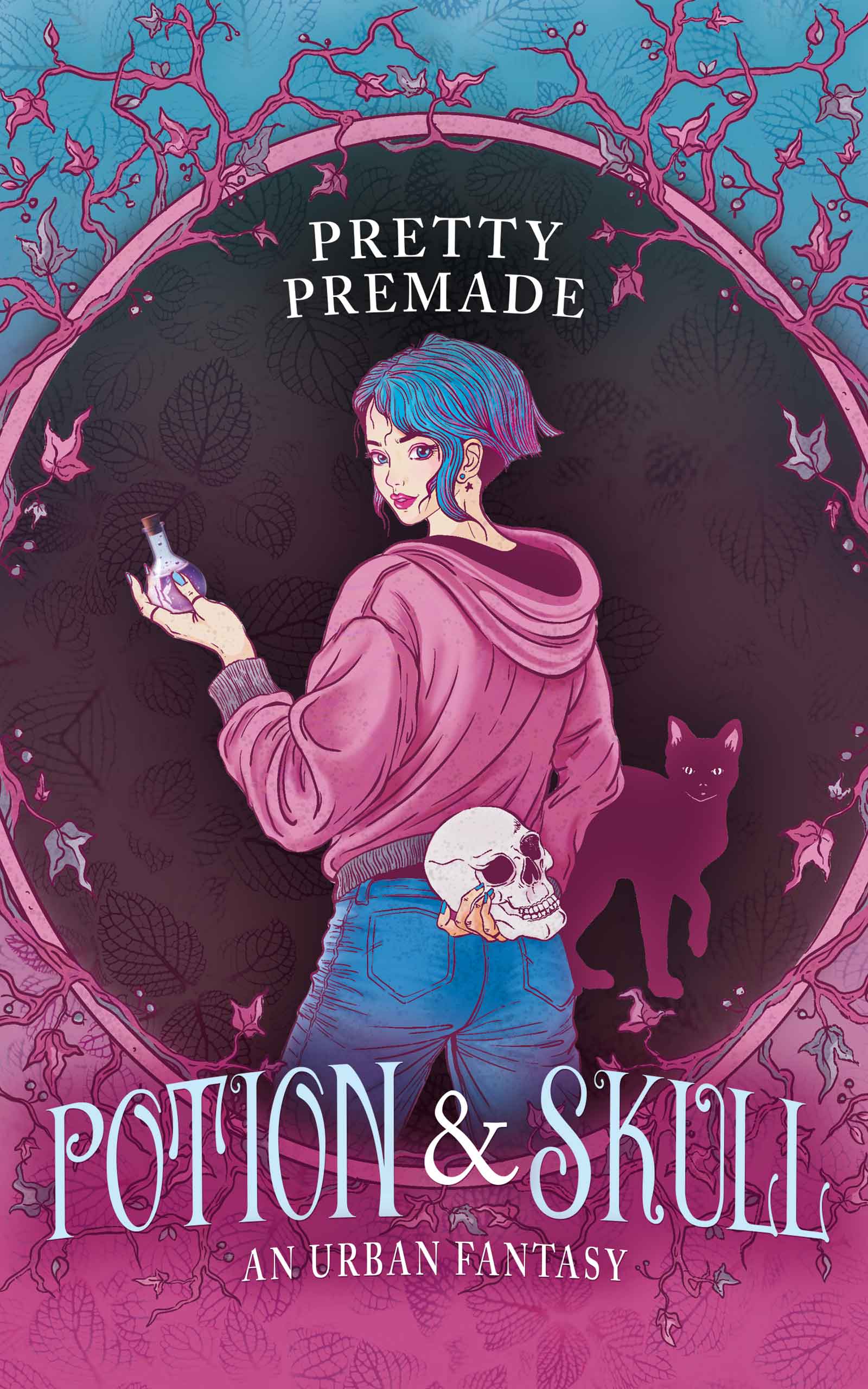Premade Cover: Potion & Skull